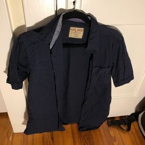 Hudson Barrow short sleeve button down Size M